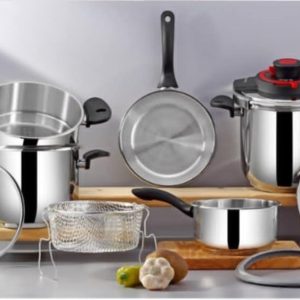 Cocotte 10 Pcs Bonera 6L + 8L En Inox 18/10 Turkey +5 cadeau