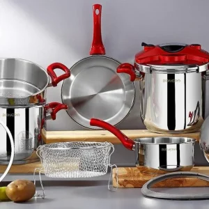 Bonera Cocotte 10 Pcs – 6L + 8L Inox 18/10