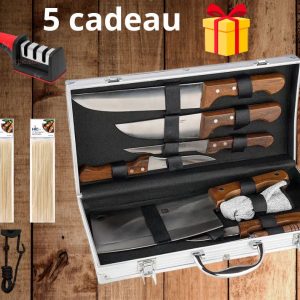 حقيبة سكاكين فاخرة 5هدايا